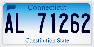 CT license plate AL71262