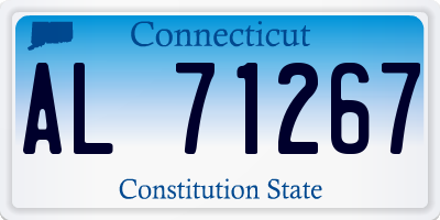 CT license plate AL71267