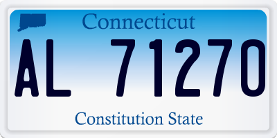 CT license plate AL71270
