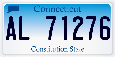 CT license plate AL71276
