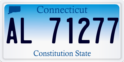 CT license plate AL71277