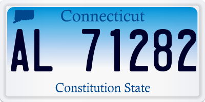 CT license plate AL71282