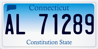 CT license plate AL71289