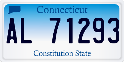 CT license plate AL71293