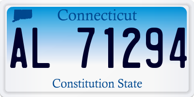 CT license plate AL71294