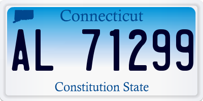 CT license plate AL71299