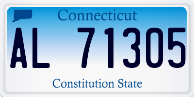 CT license plate AL71305