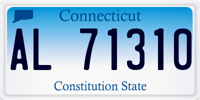 CT license plate AL71310