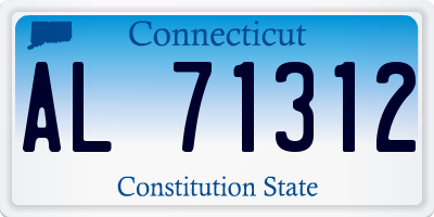 CT license plate AL71312