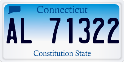 CT license plate AL71322