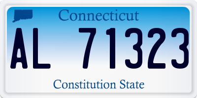 CT license plate AL71323