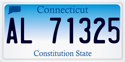 CT license plate AL71325