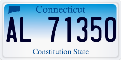 CT license plate AL71350