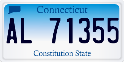 CT license plate AL71355