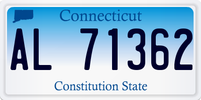CT license plate AL71362