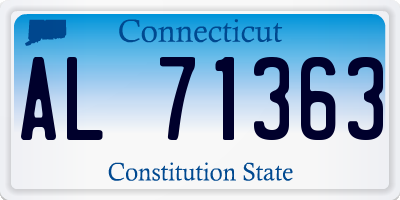 CT license plate AL71363