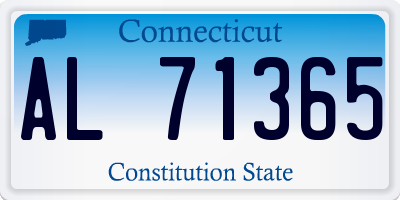 CT license plate AL71365