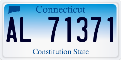 CT license plate AL71371