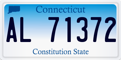 CT license plate AL71372