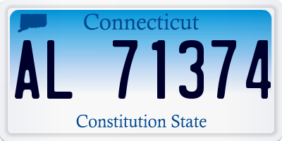 CT license plate AL71374