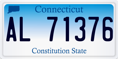 CT license plate AL71376