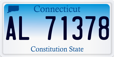 CT license plate AL71378