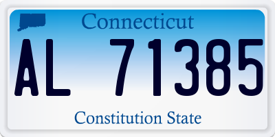 CT license plate AL71385
