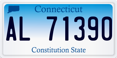 CT license plate AL71390