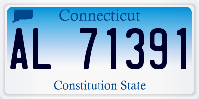 CT license plate AL71391