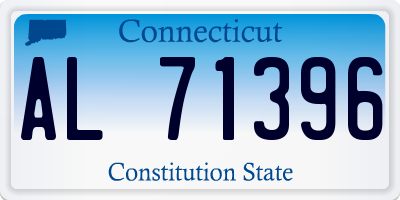 CT license plate AL71396