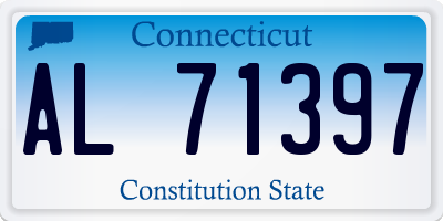 CT license plate AL71397