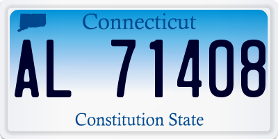 CT license plate AL71408
