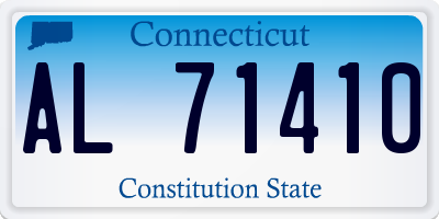 CT license plate AL71410