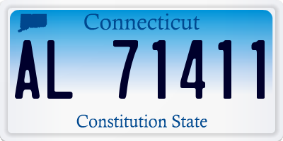 CT license plate AL71411