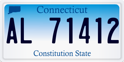 CT license plate AL71412