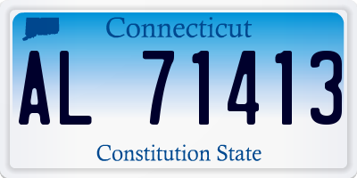 CT license plate AL71413