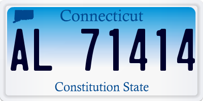 CT license plate AL71414