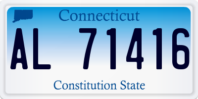 CT license plate AL71416