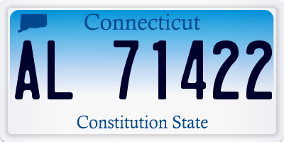 CT license plate AL71422