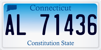 CT license plate AL71436