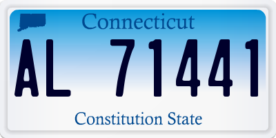 CT license plate AL71441