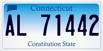 CT license plate AL71442