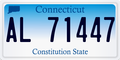 CT license plate AL71447