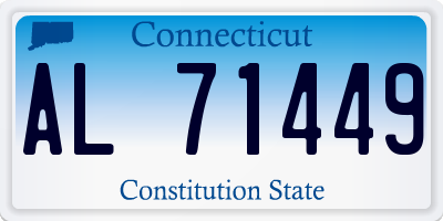 CT license plate AL71449