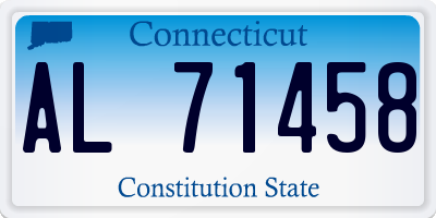 CT license plate AL71458