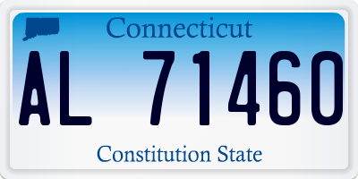 CT license plate AL71460