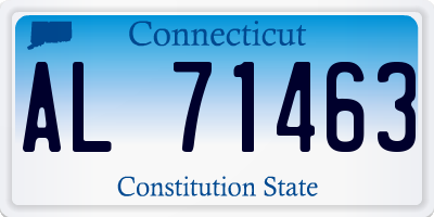 CT license plate AL71463