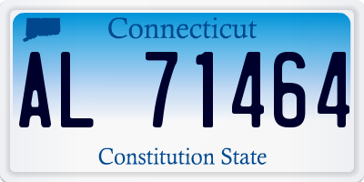 CT license plate AL71464