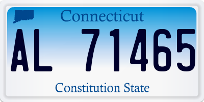 CT license plate AL71465