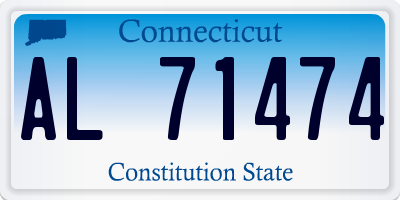 CT license plate AL71474